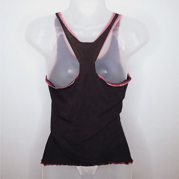 Vintage Y2K Tweety Bird Sweet Tank Top Looney Tunes Racerback Lettuce Lace S/M - Picture 10 of 12